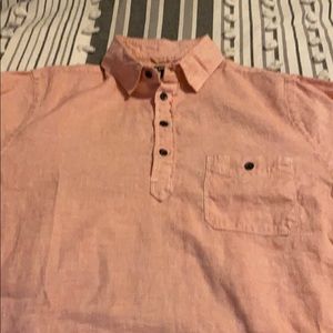 Express Men’s Cotton Linen Popover Shirt